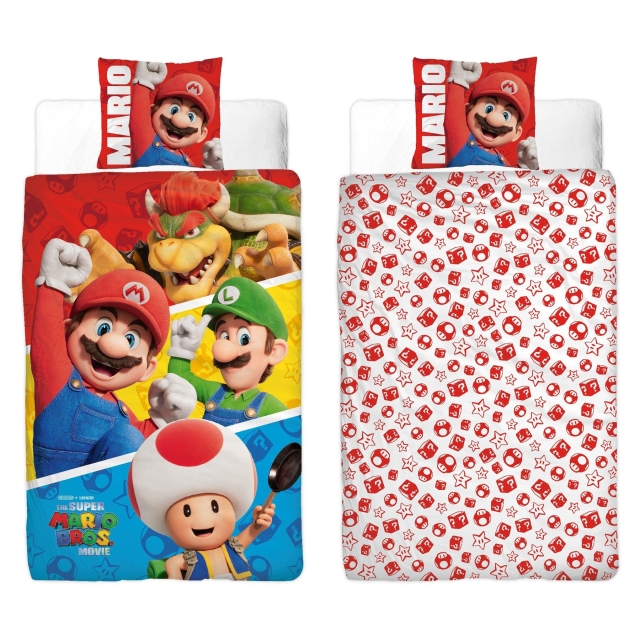 Super Mario Vuodevaatteet - aikuisten koko 140 x 200 cm - Super Mario (SMM003)