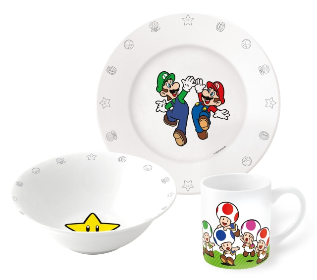 Super Mario Super Mario Stor - 3-osainen keraaminen lahjasetti - (20045)