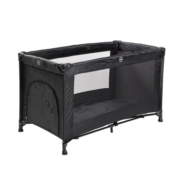 Babytrold Matkasänky mustana