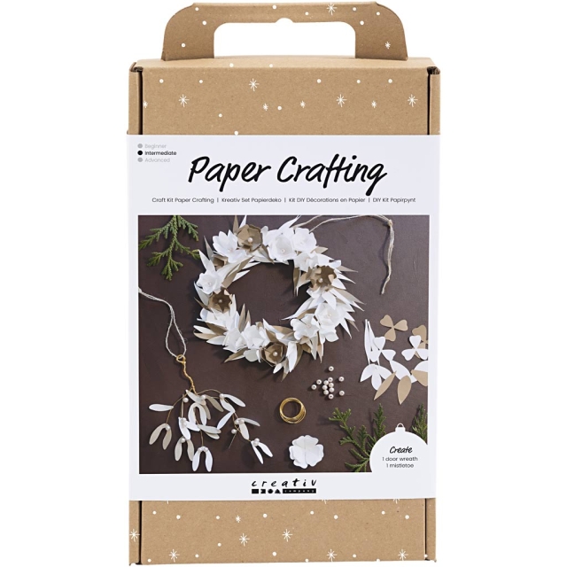 DIY Kit Käsityöpakkaus - Paper Crafting, valkoinen, vaalea luonnollinen, 1 pakkaus (977700)