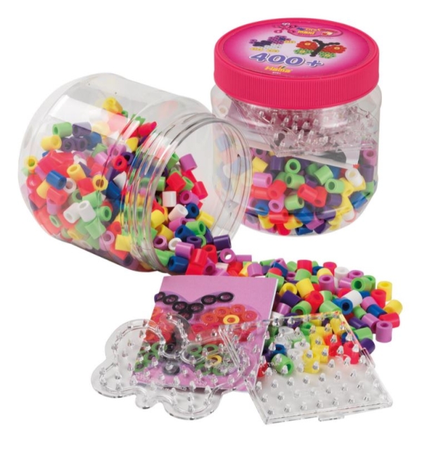 HAMA Beads Hama - Maxi helmiä 400 kpl + 2 nastalevyä (388791)