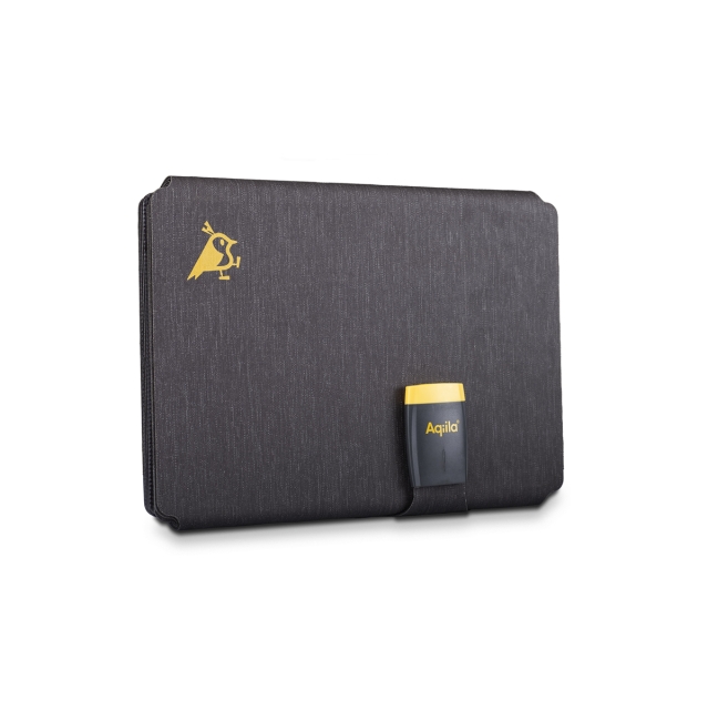 Aqiila Sunbird P56 - Taitettava aurinkolaturi USB-C-portilla varustettuna