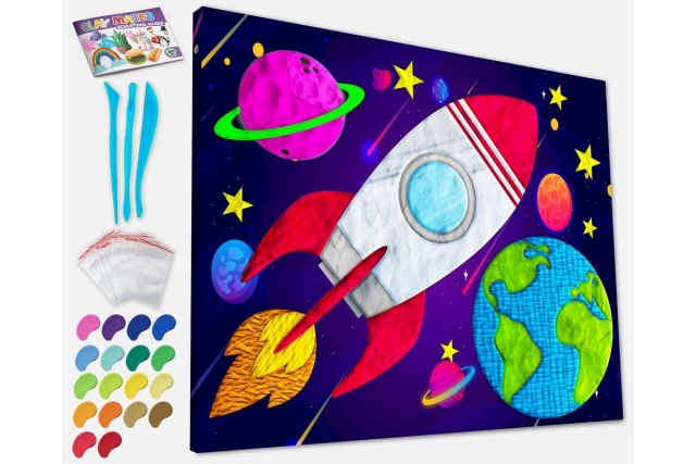 SPLAT PLANET Savimaalaus kankaalle 30x40cm - Space (777685)