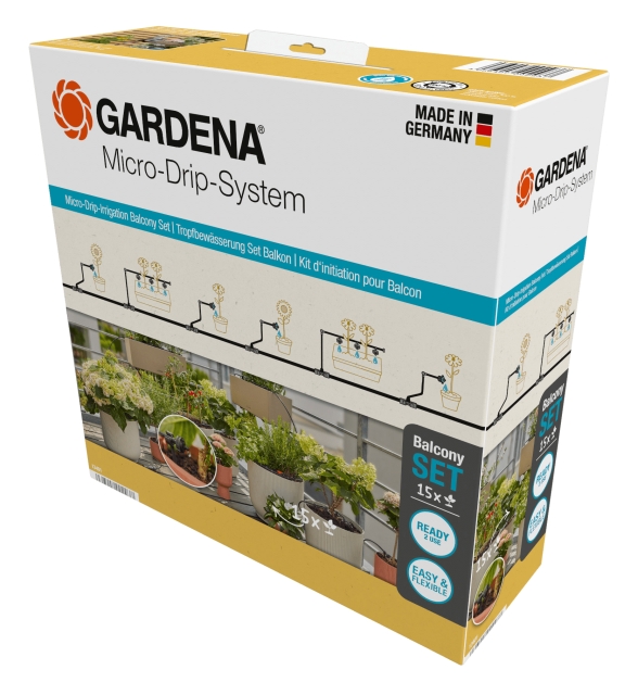 Gardena Micro-Drip-Irrrigation Balcony Set (15 kasvia) - 15 kasvia