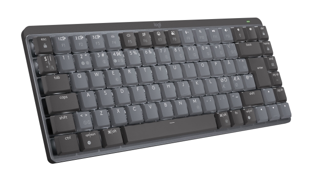 Logitech MX Compact Mekaaninen langaton valaistu näppäimistö - Nordic - Clicky Switch - Clicky Switch