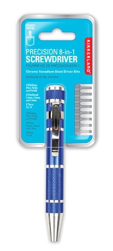 Kikkerland PRECISION 8-IN-1 RUUVIHARAVAIMET Lajiteltu (CD34-A) Lajiteltu