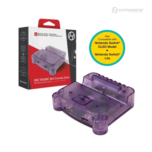 Hyperkin Retron S64 konsolitelakka - Switch (violetti)