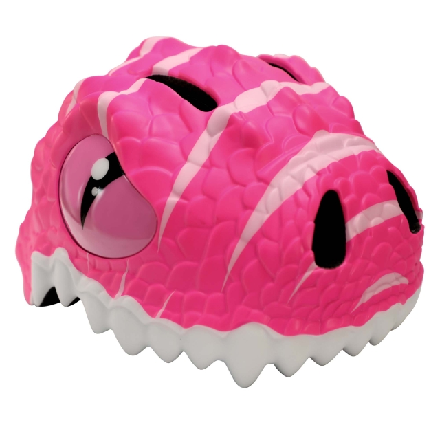 Crazy Safety Dino pyöräilykypärä - vaaleanpunainen (49-55cm) (100201-05-01)