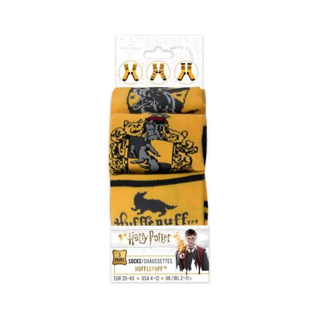 Harry Potter Hufflepuff - 3 paria sukkia