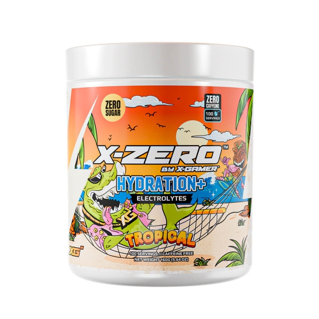 X-GAMER Energiajuomajauhe X-Zero Hydration+ 160 gram Tropical