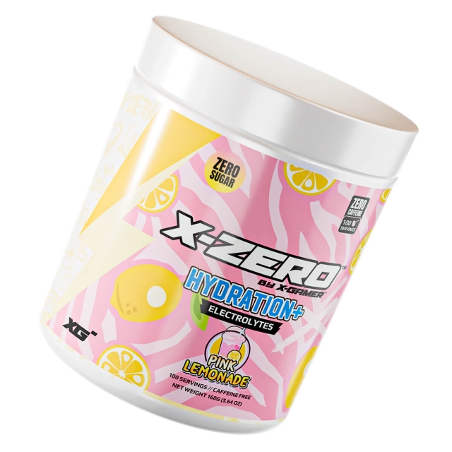 X-GAMER Energiajuomajauhe X-Zero Hydration+ 160 gram Pink Lemonade