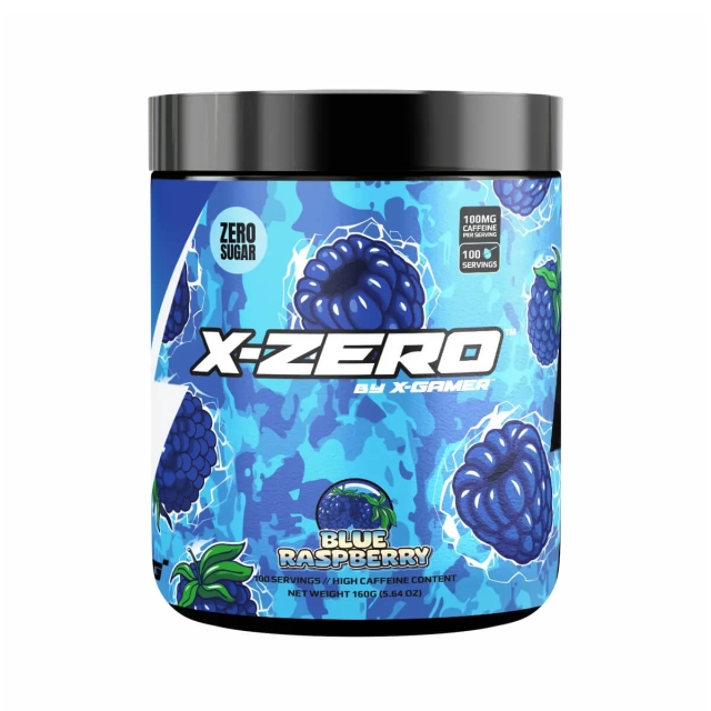 X-GAMER Energiajuomajauhe X-Zero 160 gram Blue Raspberry
