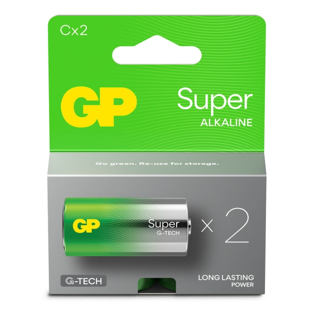 GP Paristo Super Alkaline C LR14 2-Pack