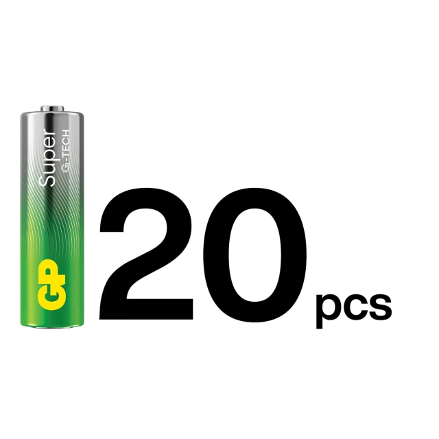 GP Paristo Super Alkaline AA LR6 20-Pack