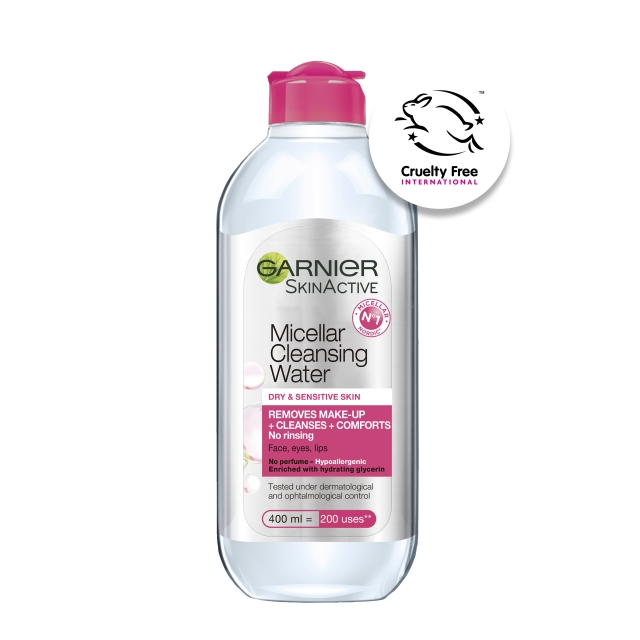 Garnier Skin Active Micellar Cleansing Water kuivalle iholle - 400ml