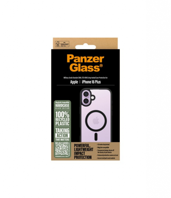 PanzerGlass HardCase MagSafe - iPhone 16 Plus - musta
