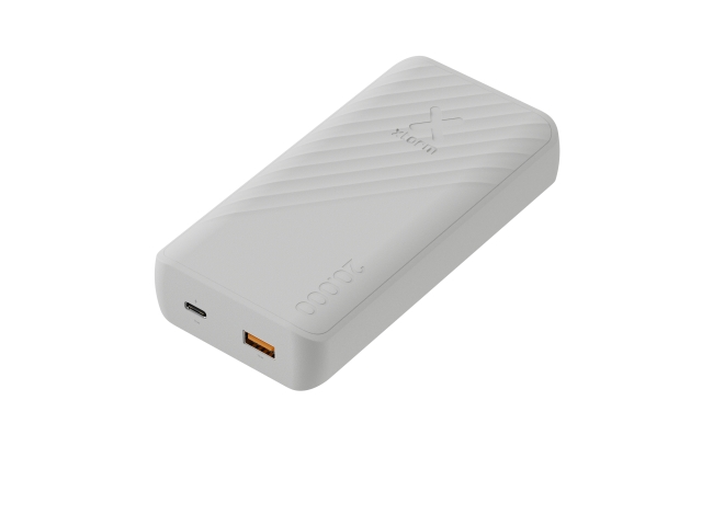 Xtorm 15W FastCharge Go2 Powerbank 20.000 - Tuhkanvalkoinen