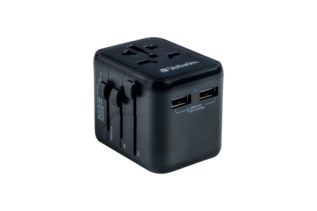 Verbatim Universal Travel Adapter UTA-01 ja 2xUSB-laturi