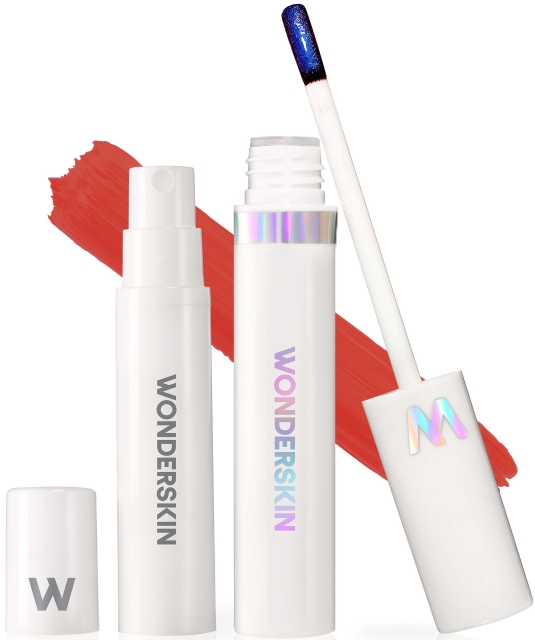 Wonderskin Wonder Blading Lip Stain Kit Crush Coral -huulten värjäyssetti
