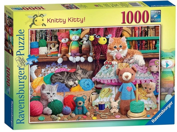 Ravensburger Puzzle - Knitty Kitty, 1000 kpl (12000102)