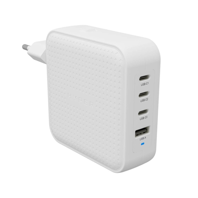 Targus Hyper - HyperJuice 100W USB-C GaN matkalaturi (3C+1A) - Valkoinen