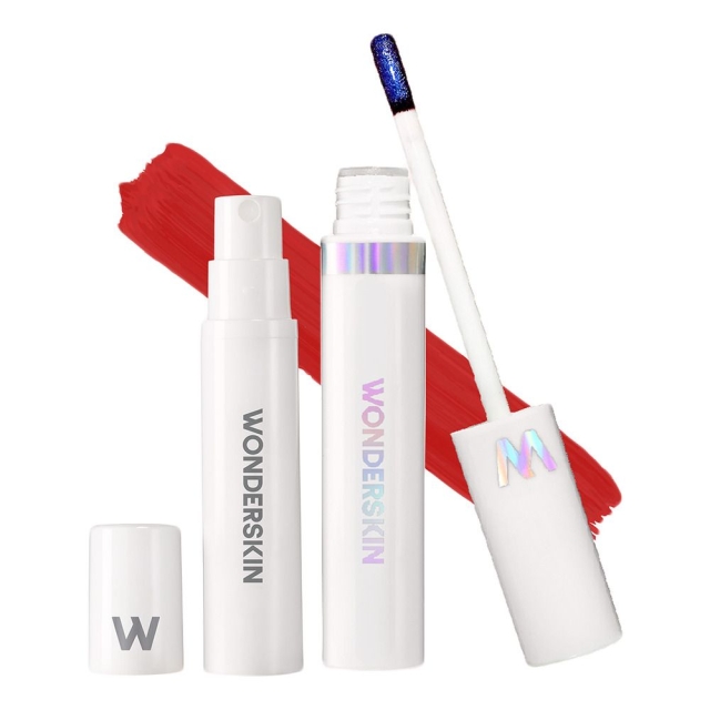 Wonderskin Wonder Blading Lip Stain Kit Hayley Rich Neutral Red