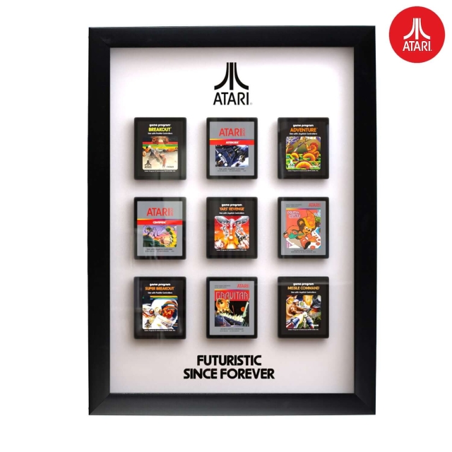 ThumbsUp Virallinen Atari 3D-seinätaide - Cartridge Collection (kasettikokoelma)