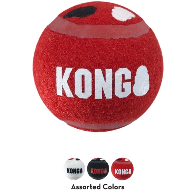 Kong Signature Sport pallot 3-pack 6,5cm M - (KongSKSB22E)