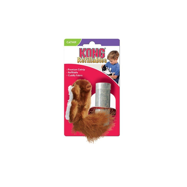 Kong Uudelleentäytettävä kissanminttu orava 10X5X2 cm