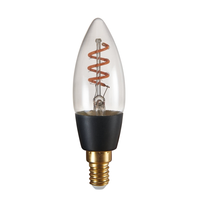 Eglo E14 C35 spiraali, savu - Lämmin valkoinen - Zigbee, Bluetooth