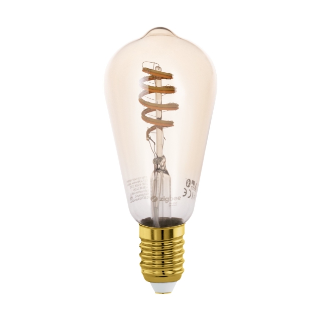 Eglo E27 ST64 spiraali, keltainen - TW - Zigbee, Bluetooth