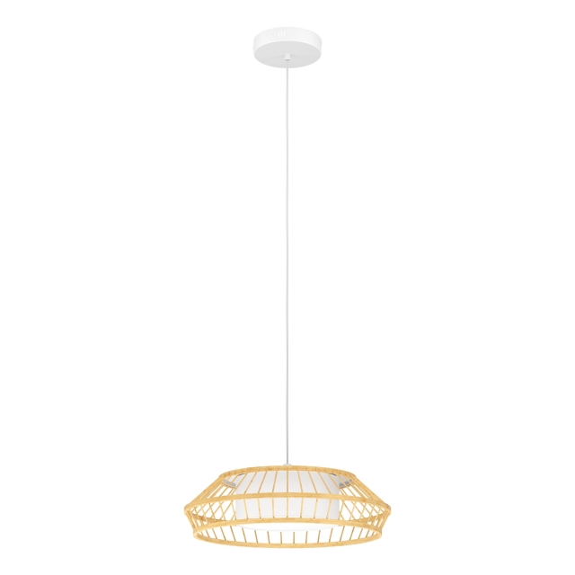 Eglo Yuku-Z riippuvalaisin bambu Ø46 - RGB + TW - Zigbee, Bluetooth