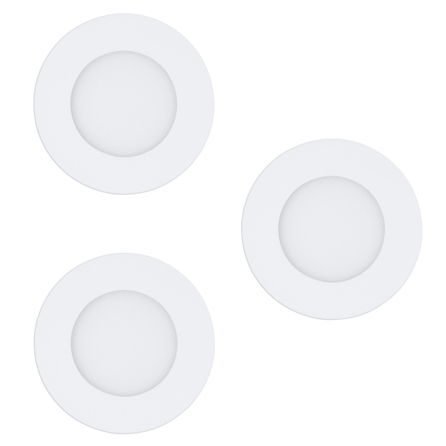 Eglo 3x Fueva-Z upotettavat valaisimet, valkoinen Ø8.5 - TW - Zigbee, Bluetooth