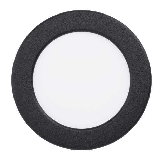 Eglo FUEVA 5 RECESSED \\u00d8117 5.5W 650LM BLACK - 117mm halkaisija, 26mm korkeus