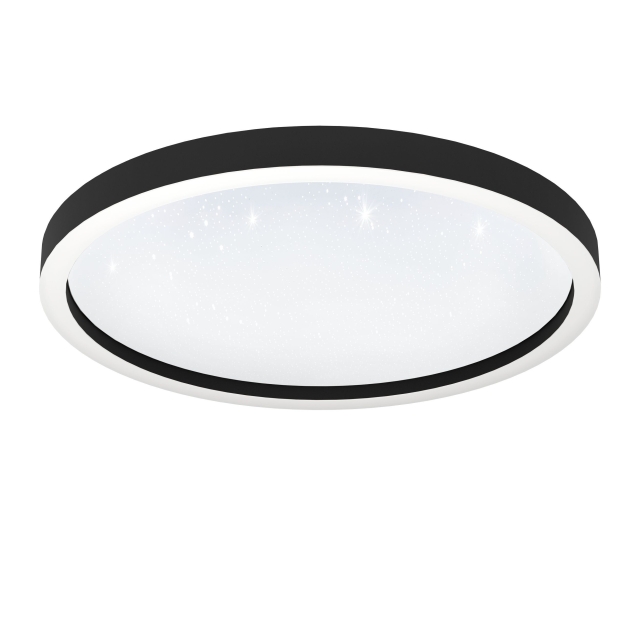 Eglo Montemorelos-Z parvilamppu musta kristalliefektillä Ø57 - RGB + TW - Zigbee, Bluetooth