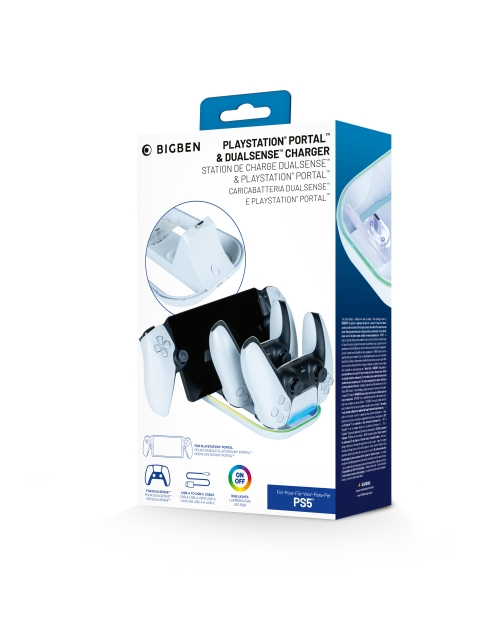 NACON 3-in-1-latausasema RGB Valkoinen PS5