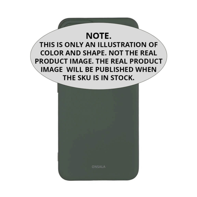 Onsala Mobiilikuori Samsung S25 5G Takapuoli Silikonituntumalla Kierrätetty Oliivinvihreä