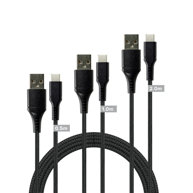 Speedlink USB-A-USB-C-kaapelisarja, musta