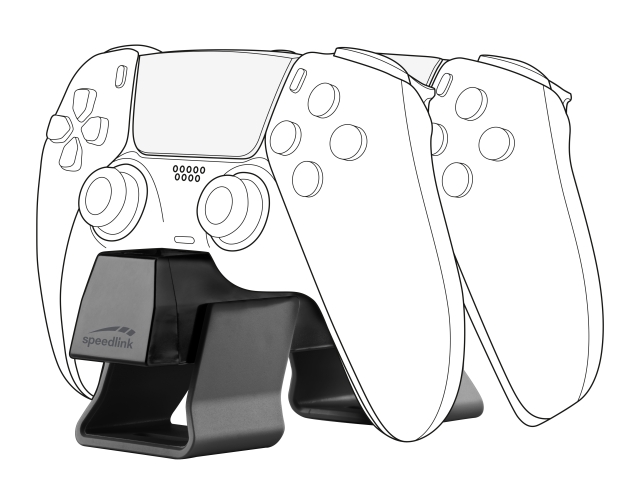 Speedlink TWINDOCK Laturi PS5:lle, musta