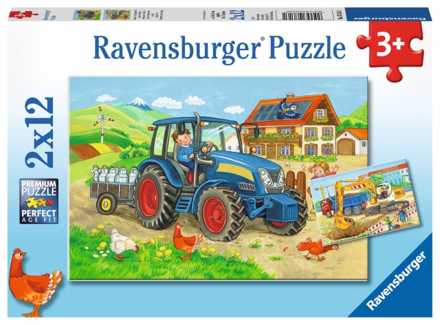 Ravensburger Kovaa työtä 2x12p - 07616