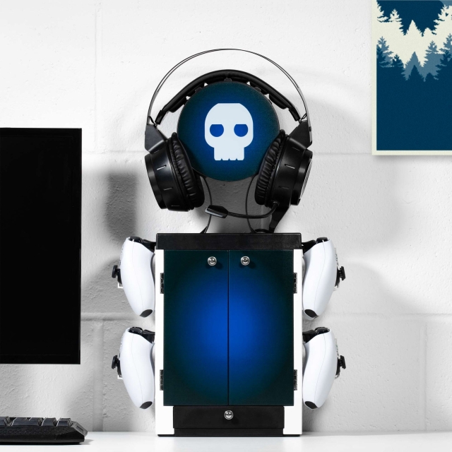 Numskull PS5 inspiroima sinivalkoinen pelikaappi