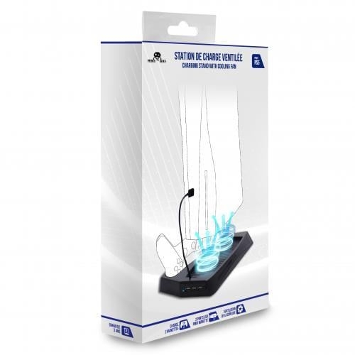 Trade Invaders Jäähdytystuulettimella varustettu latausteline PS5:lle