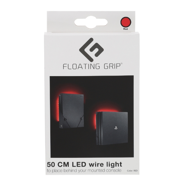 FLOATING GRIP Punainen LED-valo - Lisää FLOATING GRIP®-kiinnikkeeseen