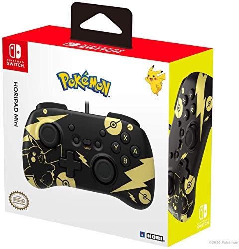 Hori HoriPAD Mini - Musta ja kultainen Pikachu Edition -versio