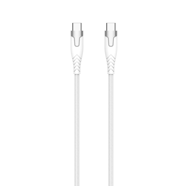 Gear Kevlar-kaapeli Pro Usb-C 2.0 Metallikuorella Valkoinen 1.5m