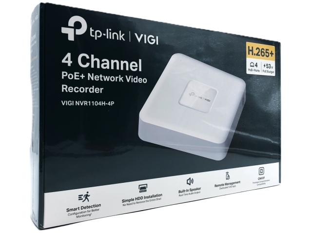 TP-Link VIGI NVR1104H-4P V1 Standalone NVR