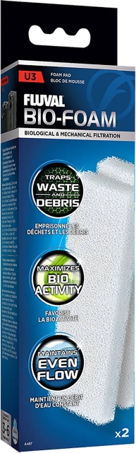 Fluval Vaahtomuovityyny 2 pakettia U3 - (126.2487)