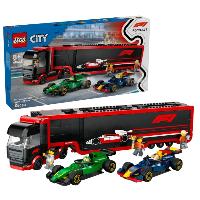 LEGO LEGO City - F1® kuorma-auto RB20 & AMR24 F1®-autoilla (60445)
