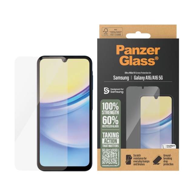 PanzerGlass Näytönsuoja - Samsung New A15/ A16 5G - Ultra-Wide Fit - erittäin laaja istuvuus