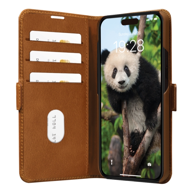 dbramante1928 Copenhagen Flip Case - iPhone 15 Pro Max - ruskea - ruskea